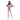 DEBLON SP TIGHT Deblon Sports Cropped Legging Flared Celine Leopard Rose - Match Laren