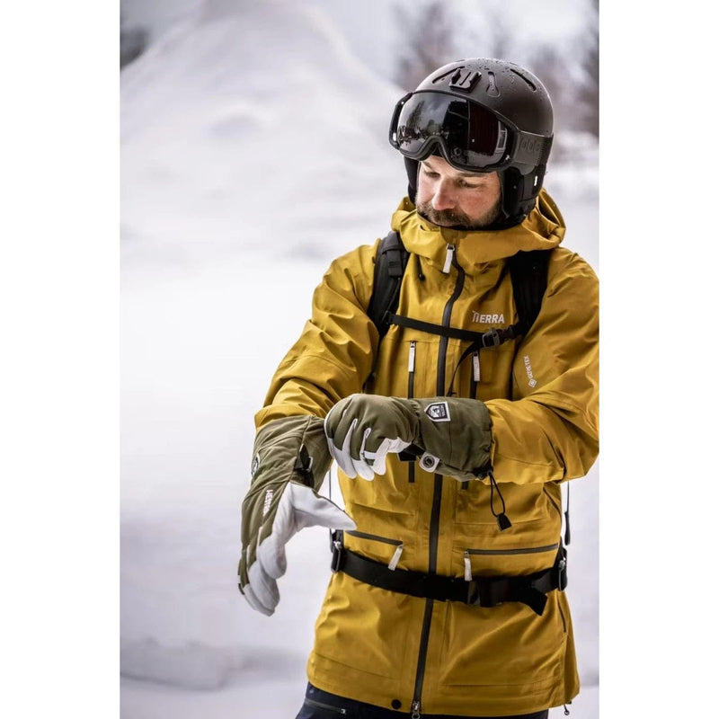 HESTRA SKI HANDSCHOEN HESTRA Army Leather Heli 5-finger Skihandschoenen Army - Match Laren
