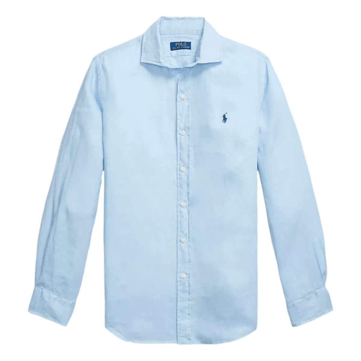 Polo Ralph Lauren Linnen Overhemd Lichtblauw Match Laren – Match