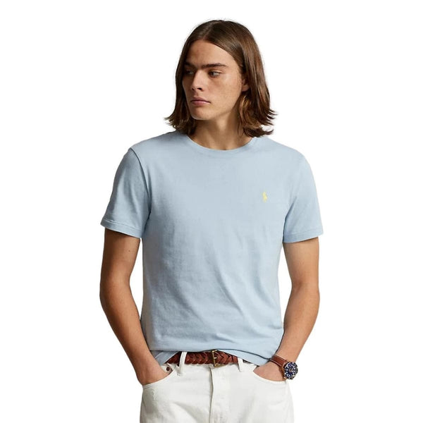 POLO RALPH LAUREN M T-SHIRT Polo Ralph Lauren T-shirt Custom Slim Fit Lichtblauw - Match Laren
