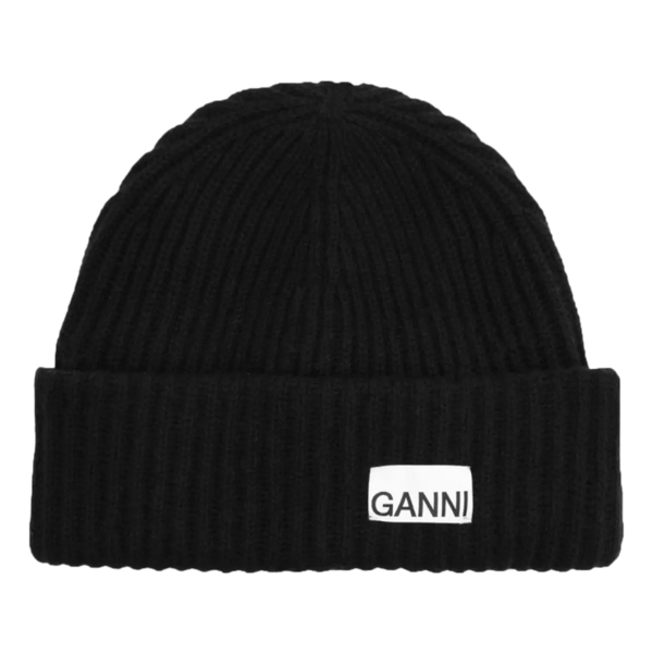 GANNI Ganni Beanie Zwart - Sisera Laren