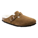 BIRKENSTOCK Birkenstock Boston Lamsvel Sandaal Camel - Match Laren
