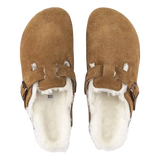 BIRKENSTOCK Birkenstock Boston Lamsvel Sandaal Camel - Match Laren