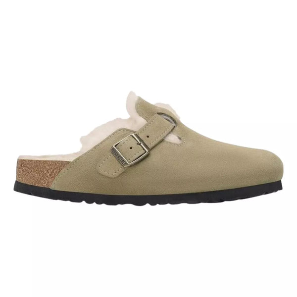 BIRKENSTOCK Birkenstock Boston Suede Lamswol Taupe - Match Laren