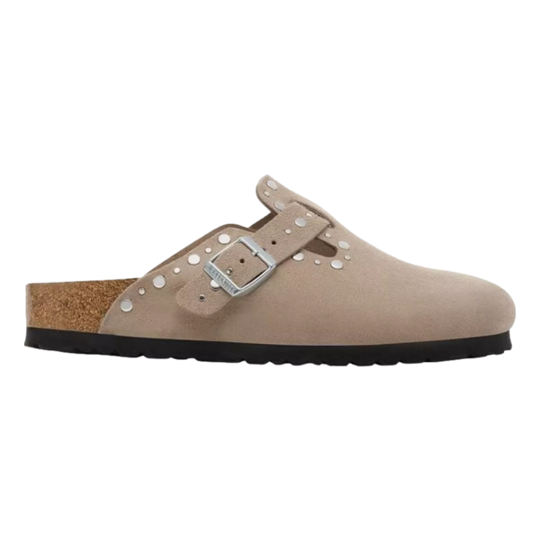 BIRKENSTOCK Birkenstock Boston Rivet Suede Taupe - Match Laren
