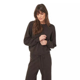 REPEAT Repeat Cropped Kasjmier Trui Met Ronde Hals Bruin - Match Laren