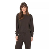 REPEAT Repeat Cropped Kasjmier Trui Met Ronde Hals Bruin - Match Laren