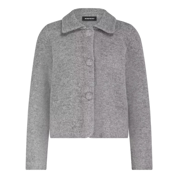 REPEAT Repeat Cashmere Vest Grijs - Match Laren