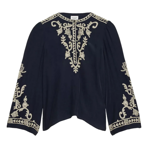 ISABEL MARANT Isabel Marant Falonne Blouse Zwart - Sisera Laren