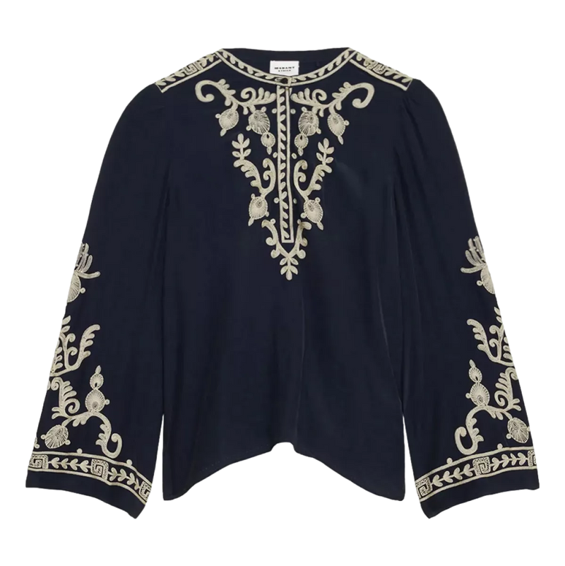 ISABEL MARANT Isabel Marant Falonne Blouse Zwart - Sisera Laren