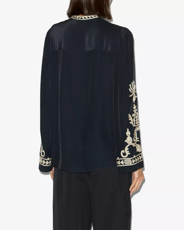 ISABEL MARANT Isabel Marant Falonne Blouse Zwart - Sisera Laren