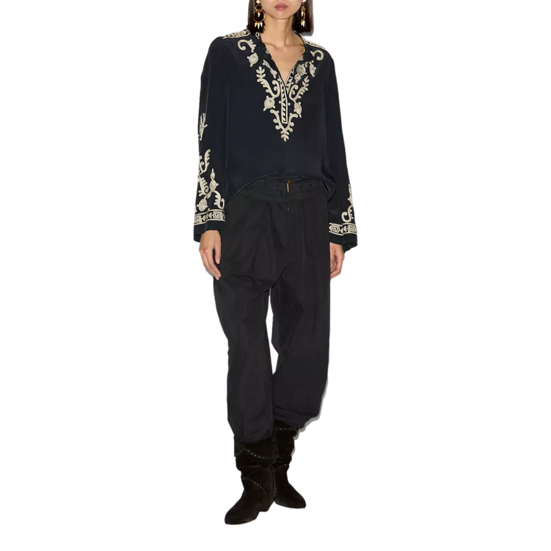ISABEL MARANT Isabel Marant Falonne Blouse Zwart - Sisera Laren