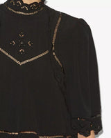 ISABEL MARANT Isabel Maranty Frany Top Zwart - Sisera Laren