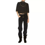 ISABEL MARANT Isabel Maranty Frany Top Zwart - Sisera Laren