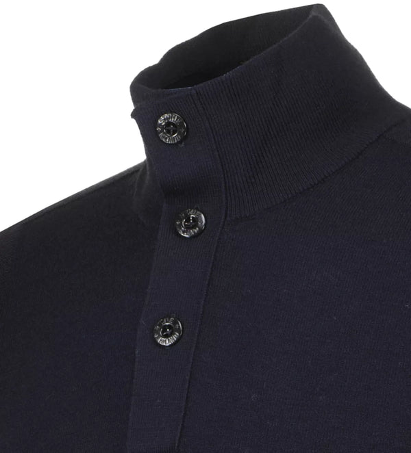 STONE ISLAND Stone Island Trui Met Knopen Donkerblauw - Match Laren