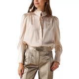 DEA KUDIBAL Dea Kudibal Blouse Roberta Champagnekleur - Match Laren