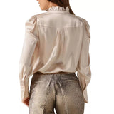 DEA KUDIBAL Dea Kudibal Blouse Roberta Champagnekleur - Match Laren