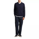 STONE ISLAND Stone Island Katoenen Chinobroek Donkerblauw - Match Laren