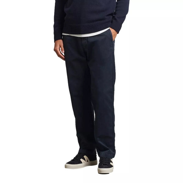 STONE ISLAND Stone Island Katoenen Chinobroek Donkerblauw - Match Laren