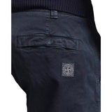 STONE ISLAND Stone Island Katoenen Chinobroek Donkerblauw - Match Laren