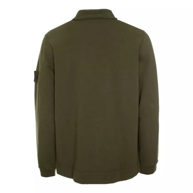 STONE ISLAND Stone Island Vest met Lange Ritssluiting Donkergroen - Match Laren