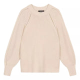 REPEAT Chunky Knit Pull-over Trui Zandkleur - Match Laren
