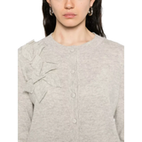 ALLUDE Allude Floral Vest Crème - Sisera Laren