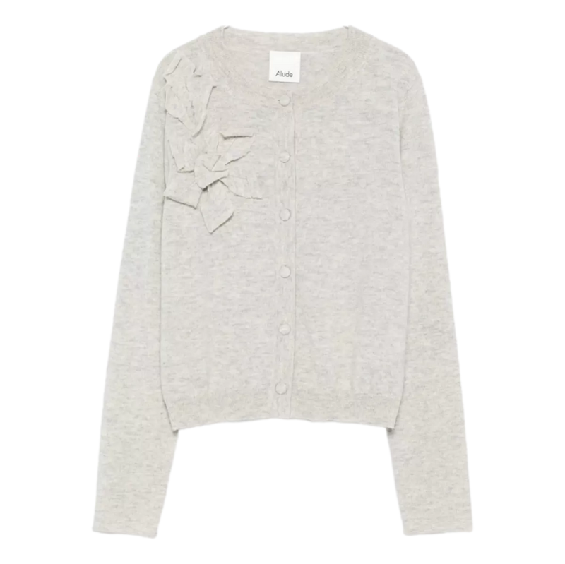ALLUDE Allude Floral Vest Crème - Sisera Laren