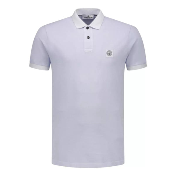 STONE ISLAND Stone Island Katoenen Pique Polo Lichtblauw - Match Laren