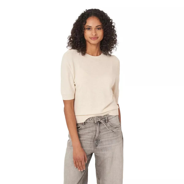 REPEAT Repeat Cashmere Trui Met Korte Mouw - Match Laren