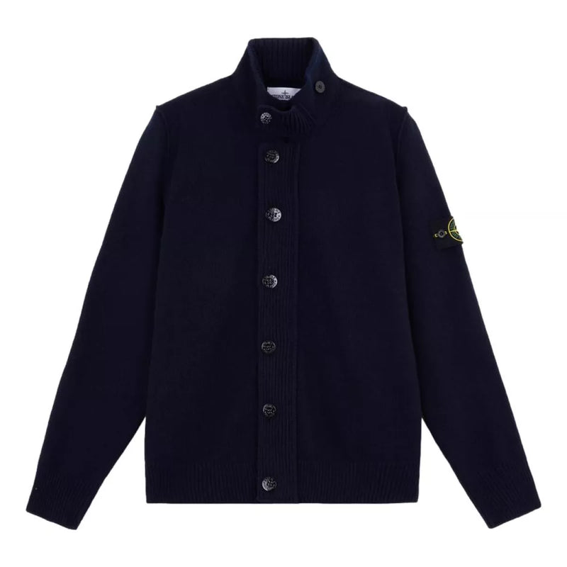 STONE ISLAND Stone Island Lamswol Trui Marineblauw - Match Laren