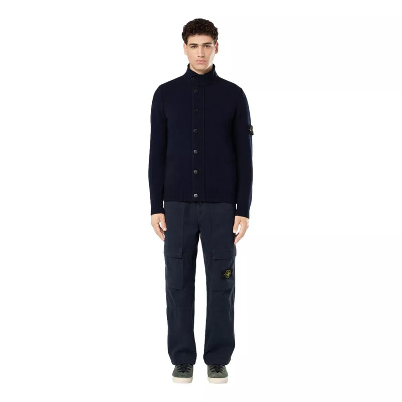 STONE ISLAND Stone Island Lamswol Trui Marineblauw - Match Laren