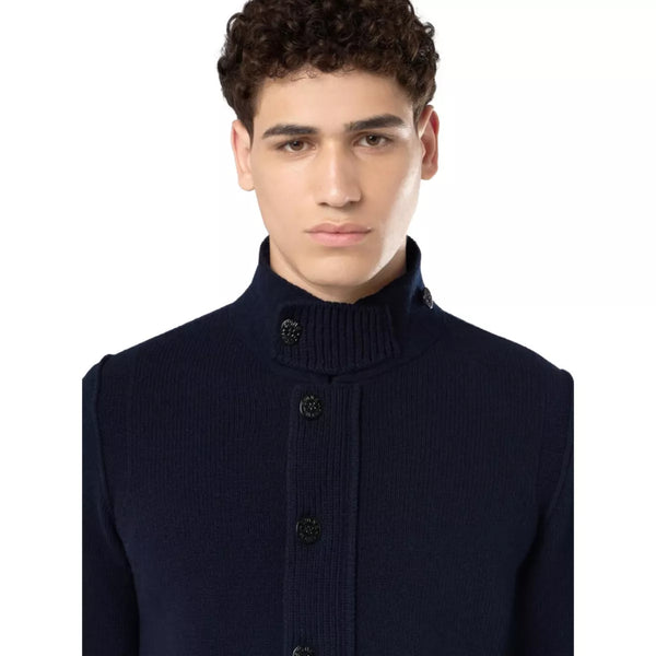 STONE ISLAND Stone Island Lamswol Trui Marineblauw - Match Laren