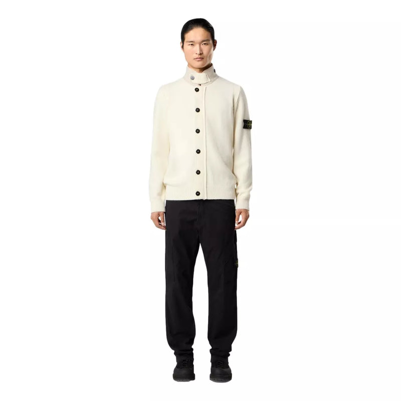 STONE ISLAND Stone Island Lamswol Trui Ivory - Match Laren