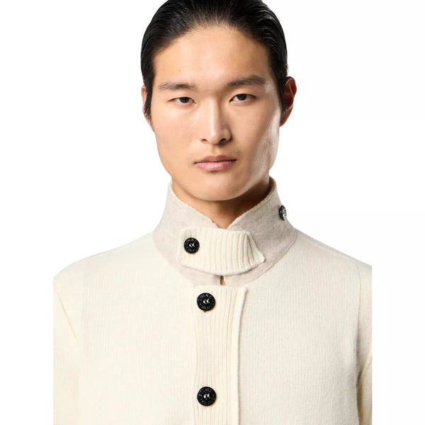 STONE ISLAND Stone Island Lamswol Trui Ivory - Match Laren