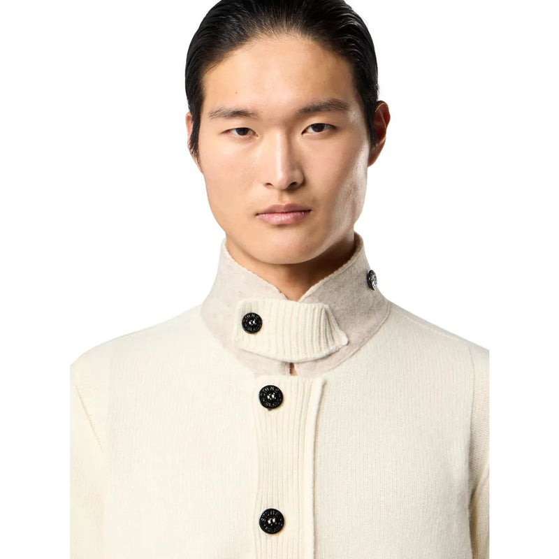 STONE ISLAND Stone Island Lamswol Trui Ivory - Match Laren