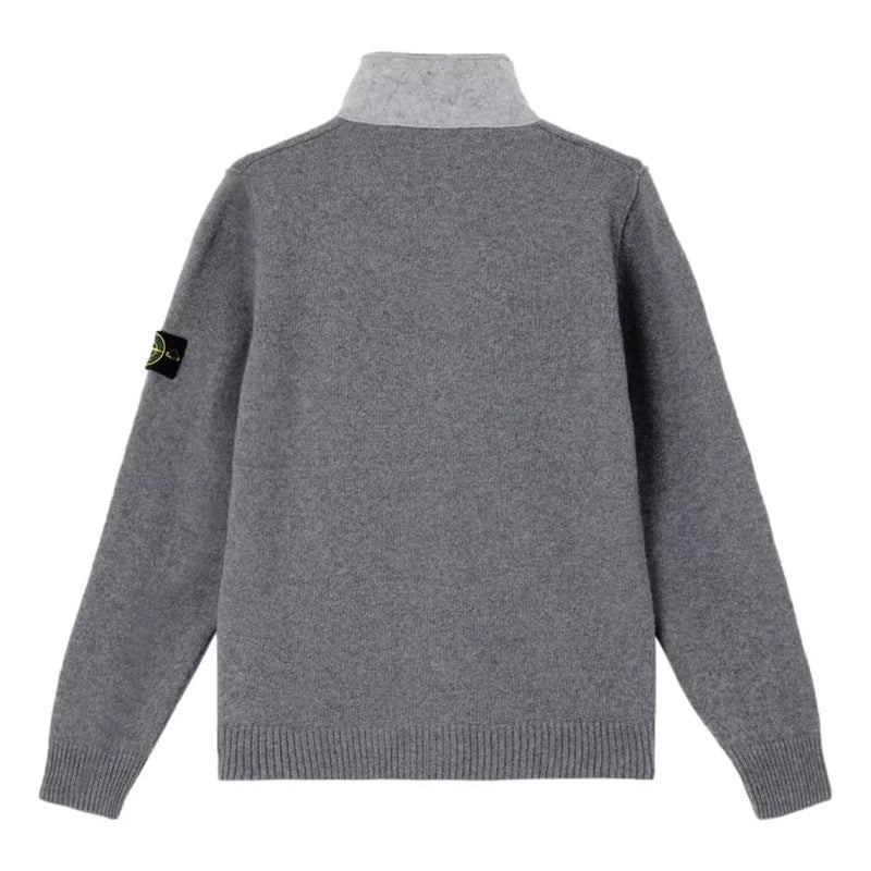 STONE ISLAND Stone Island Lamswol Trui Grijs - Match Laren