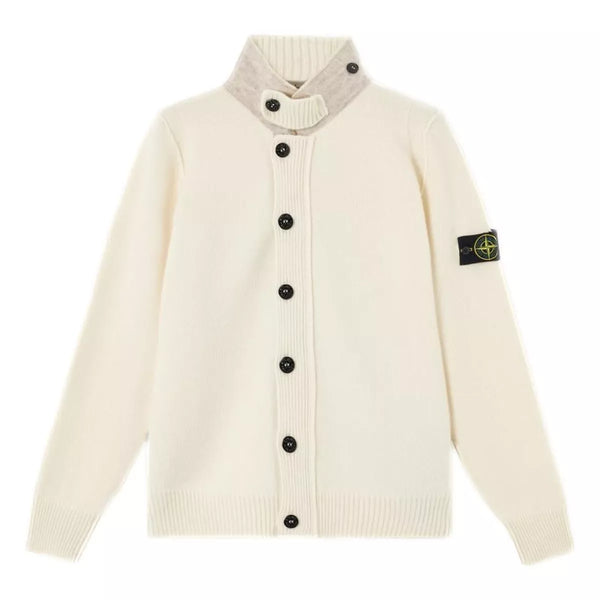 STONE ISLAND Stone Island Lamswol Trui Ivory - Match Laren