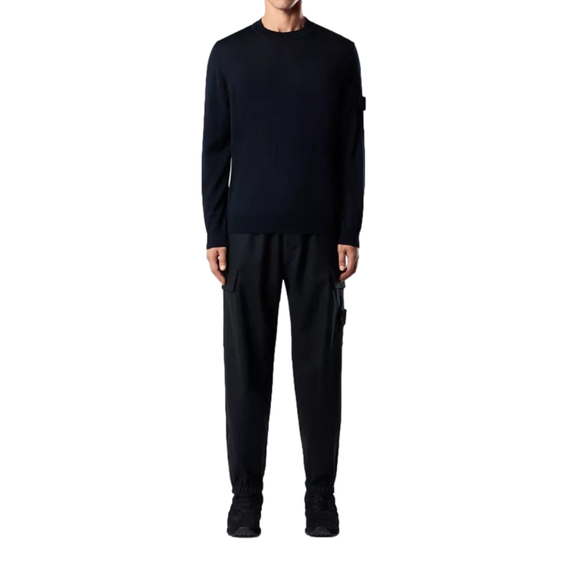 STONE ISLAND Stone Island Trui Crewneck Ghost Donkerblauw - Match Laren