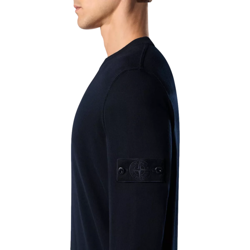STONE ISLAND Stone Island Trui Crewneck Ghost Donkerblauw - Match Laren
