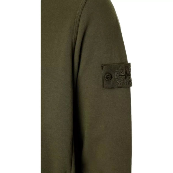 STONE ISLAND Stone Island Vest met Lange Ritssluiting Donkergroen - Match Laren