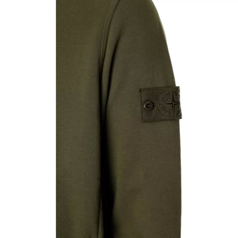STONE ISLAND Stone Island Vest met Lange Ritssluiting Donkergroen - Match Laren