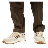 OLAF Olaf Slim Elasticated Trousers Brown  - Match Laren
