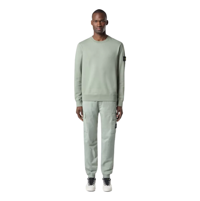 STONE ISLAND Stone Island Katoenen Sweater Fleece Licht Groen - Match Laren