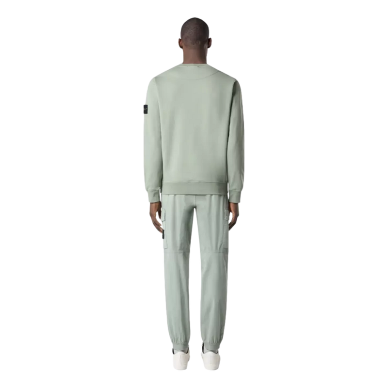 STONE ISLAND Stone Island Katoenen Sweater Fleece Licht Groen - Match Laren