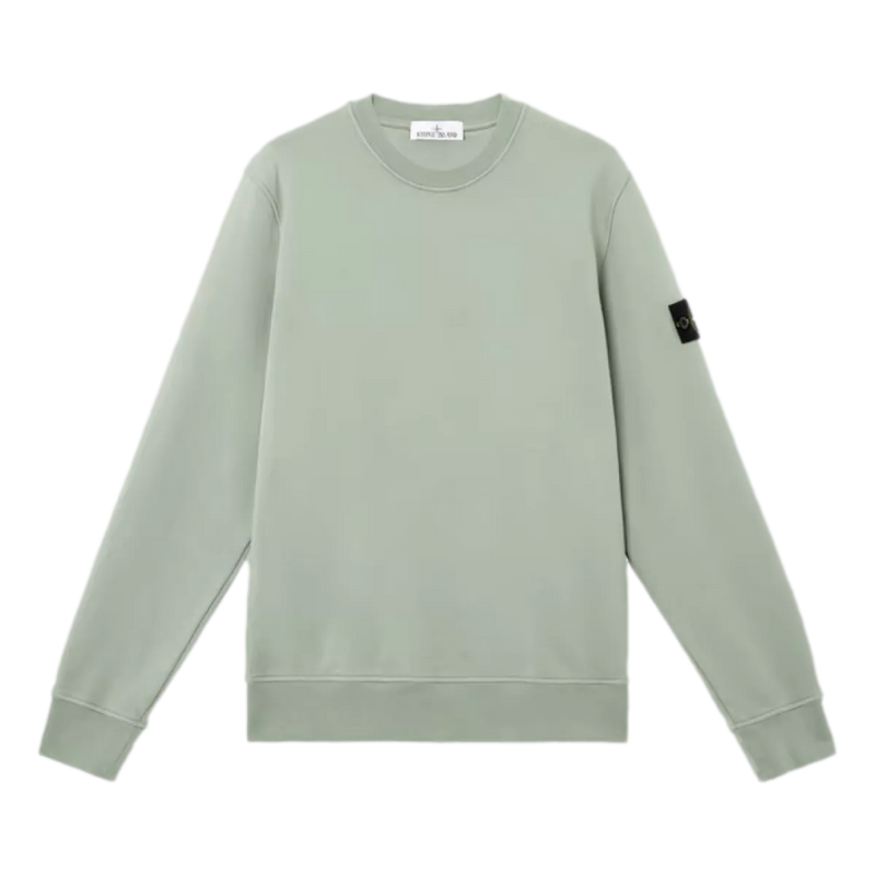 STONE ISLAND Stone Island Katoenen Sweater Fleece Licht Groen - Match Laren