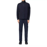 STONE ISLAND Stone Island Sweatshirt Met Volledige Rits En Geribde Details Marine - Match Laren