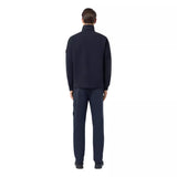 STONE ISLAND Stone Island Sweatshirt Met Volledige Rits En Geribde Details Marine - Match Laren