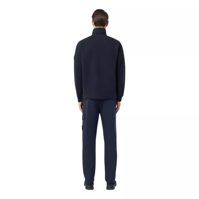 STONE ISLAND Stone Island Sweatshirt Met Volledige Rits En Geribde Details Marine - Match Laren
