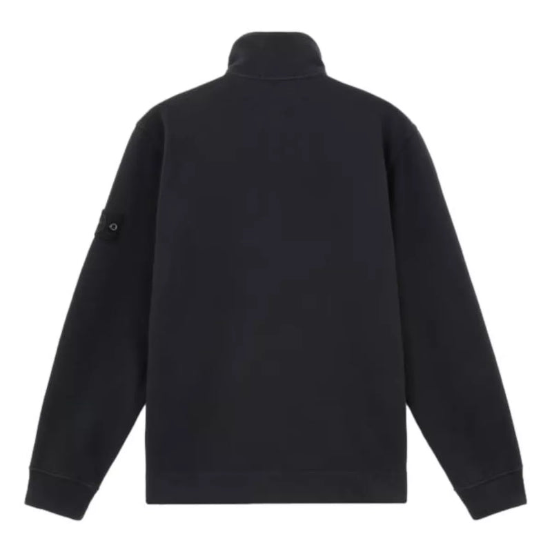 STONE ISLAND Stone Island Sweatshirt Met Volledige Rits En Geribde Details Marine - Match Laren